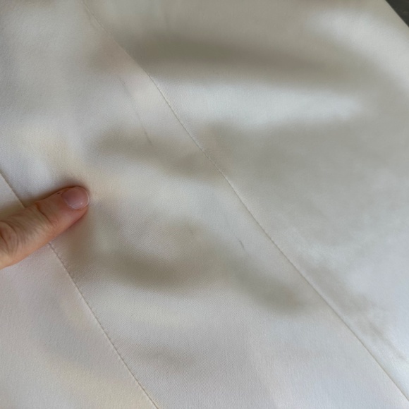 Reformation ROY Satin Wedding Dress Halter Gown - Fior Di Latte - with tags - 6 - Picture 8 of 14